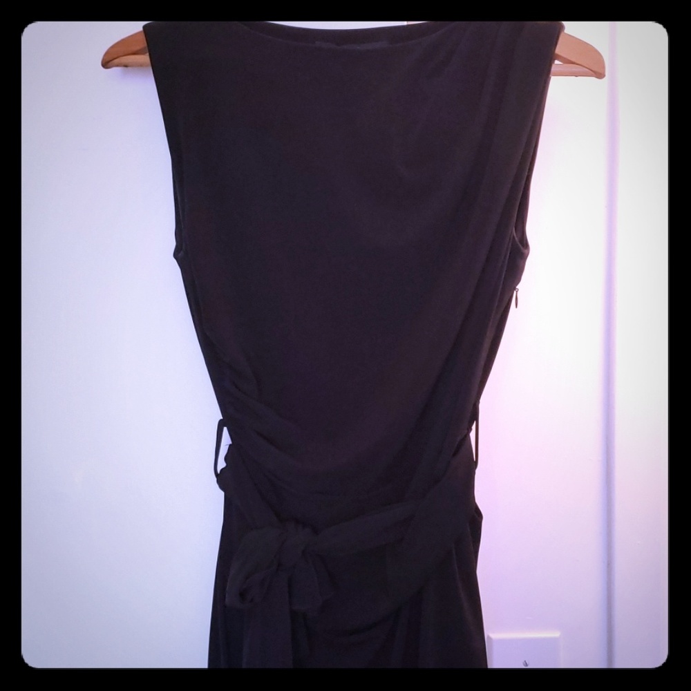 Black cocktail mini dress